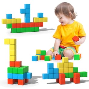 Blocos de construção magnéticos Asago 3D Magnetic Cubes 3+ anos