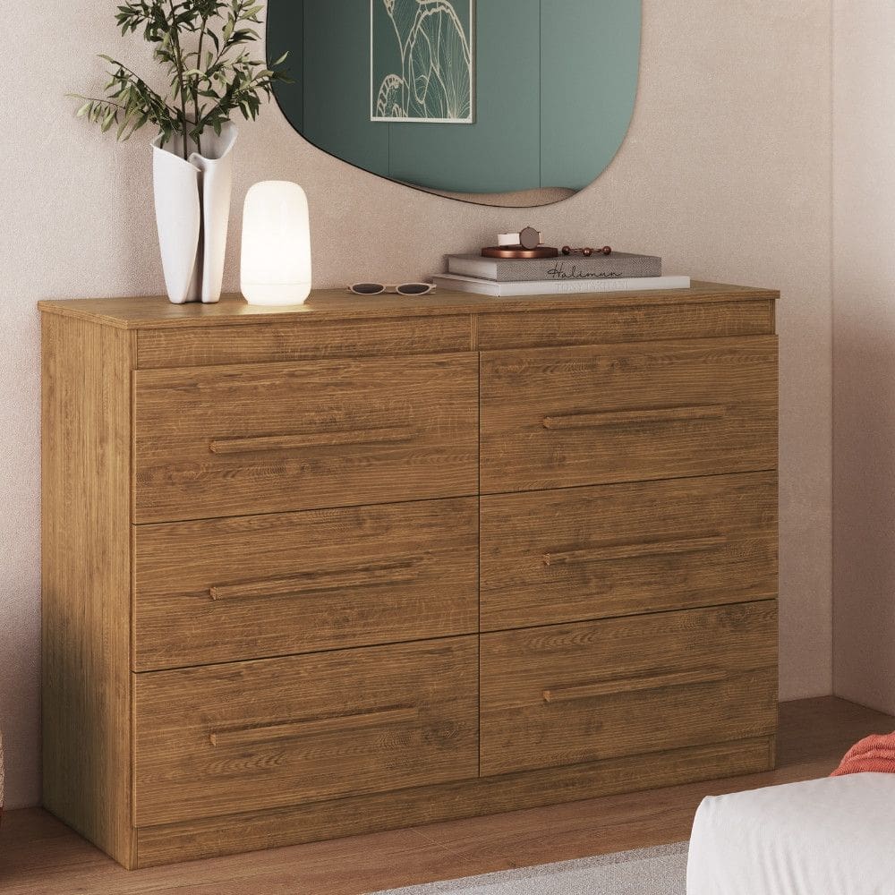CÃ´moda 6 Gavetas 100 MDF Arizona Doripel