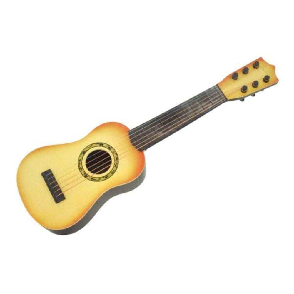 Violão Infantil 06 Cordas Aço Brinquedo Musical Vermelho