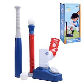 Conjunto de bolas T EagleStone 2 em 1 para crianças de 3 a 5 com máquina de arremesso
