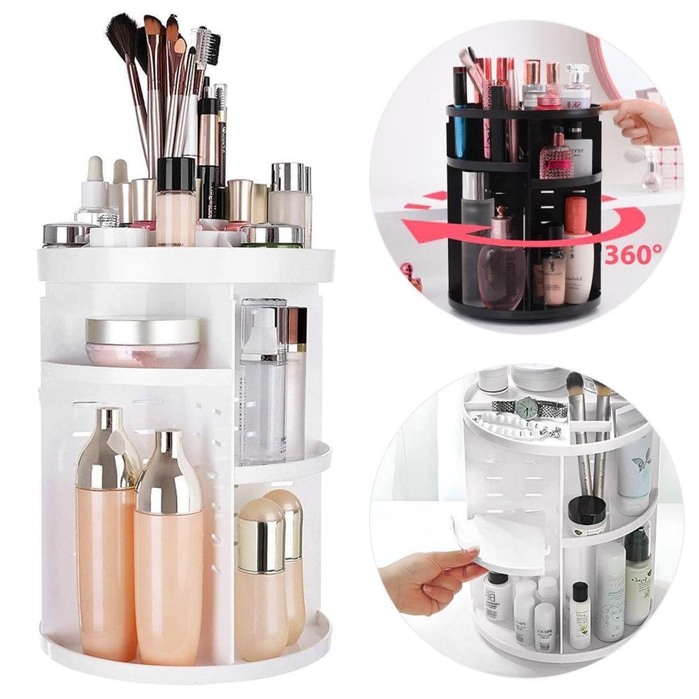 Organizador Porta Maquiagem Giratório 360º Ajustável