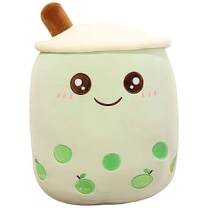 Almofada de pelúcia VHYHCY Cute Stuffed Boba Bubble Tea Milk