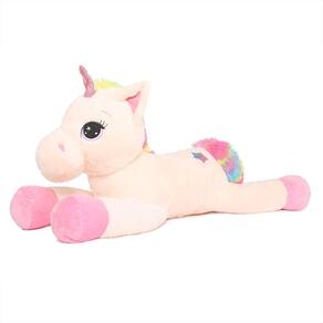 Brinquedo de pelúcia Tezituor Big Unicorn de 32 polegadas para meninas de 3 anos ou mais