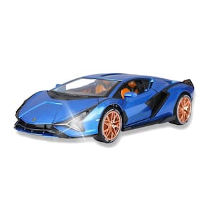 Carro de brinquedo SASBSC Lambo Sian Metal FKP3 com luz e som 1/24