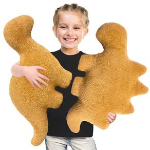 Almofada de pelúcia Andywoo Dino Nuggets Dinosaur Chicken, 2 unidades