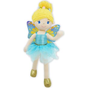 Boneca de fada de pelúcia June Garden Fayetta 16" com asas