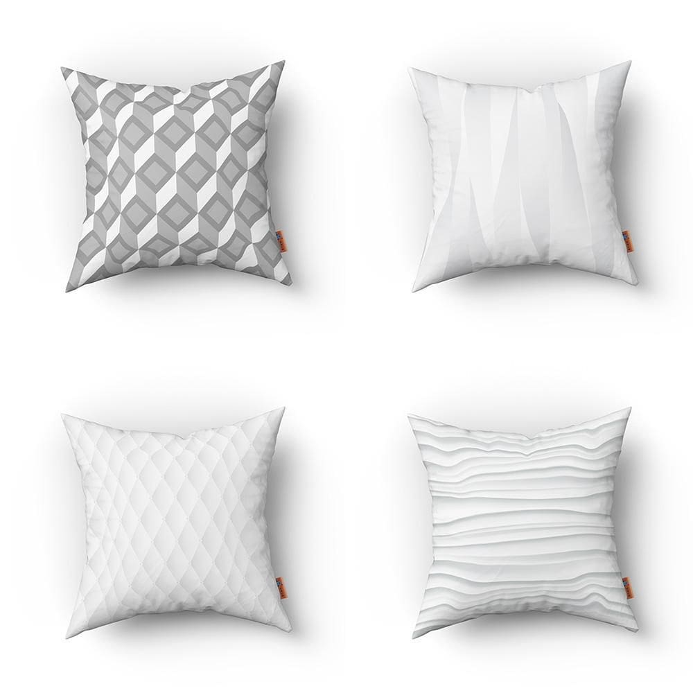 Kit Capas De Almofadas Decorativas Estampadas 30X30Cm 383