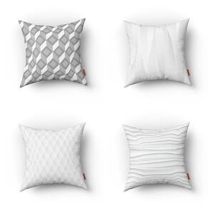 Kit Capas De Almofadas Decorativas Estampadas 30X30Cm 383