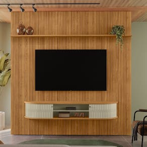 Estante Home Frisada para TV até 75 Polegadas 2 Portas New Bugatti Madetec