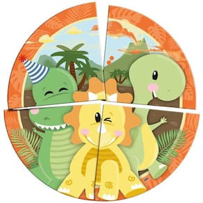 Painel Decorativo Dino Baby Redondo Grande Festa Aniversário