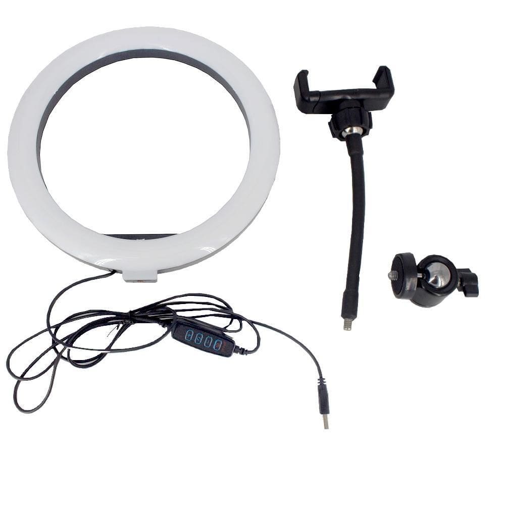 Lote 10 Ring Light Led Selfie Iluminadora Make Foto Luz 26Cm