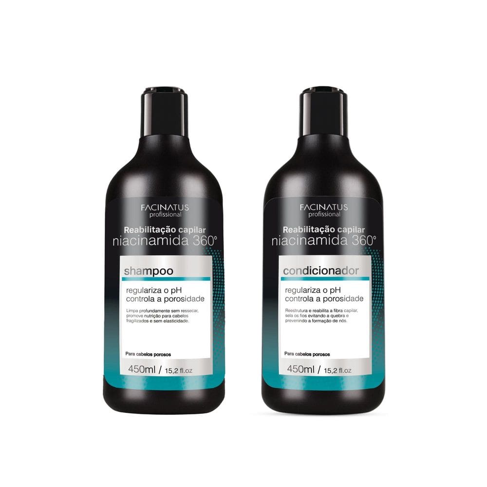 Shampoo E Condicionador Niacinamida 360º Reabilitação
