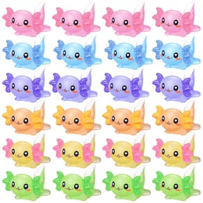 Ornamento de axolote em miniatura Resin Charms para decoração de bricolage