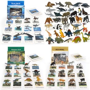 Brinquedo de aprendizagem e educação MIKNEKE 36 estatuetas de pequenos animais