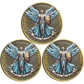 Joias colecionáveis Coin Strugglejewelry The Archangel Michael x3