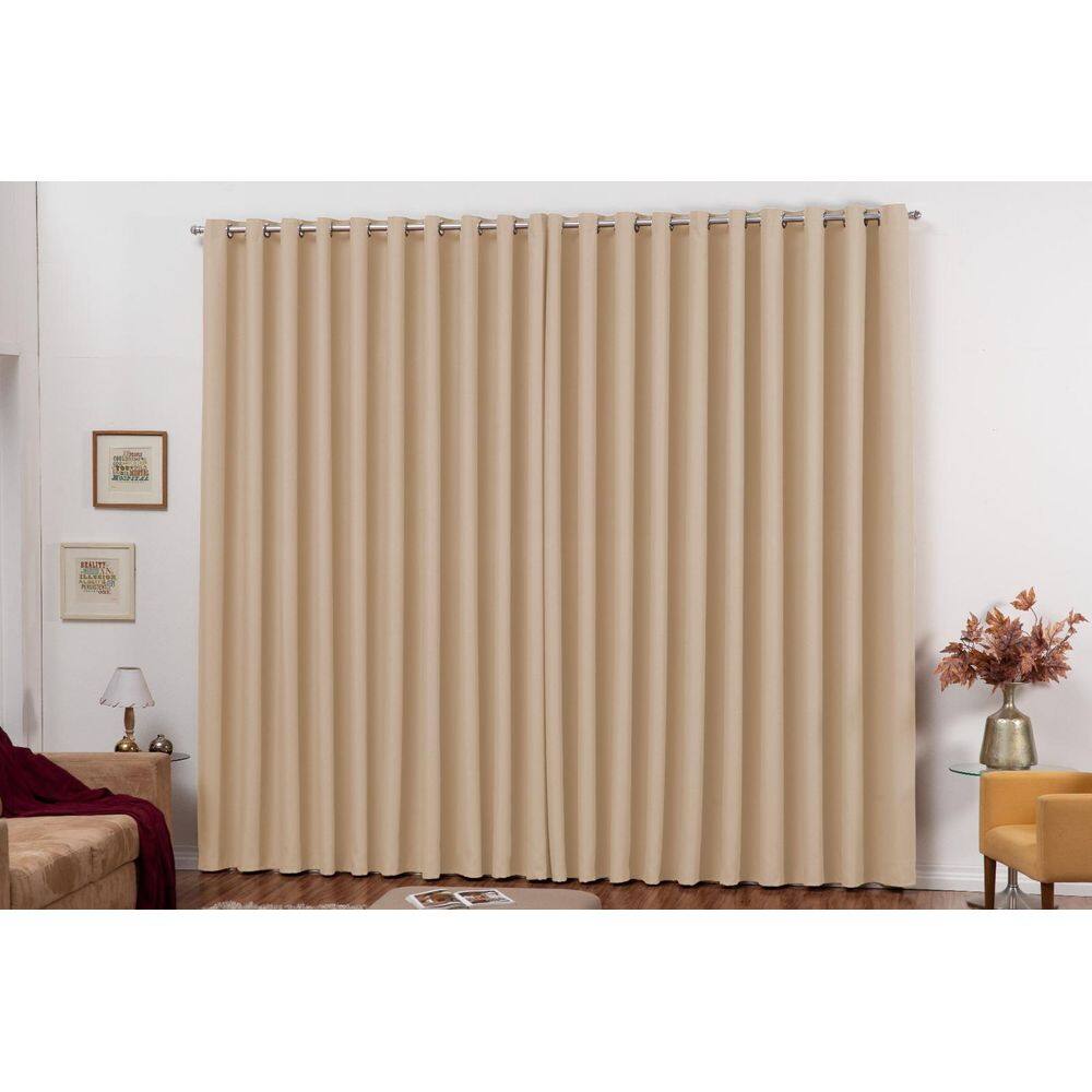 Cortina Blackout 3m x 2,8m Palha com Ilhós