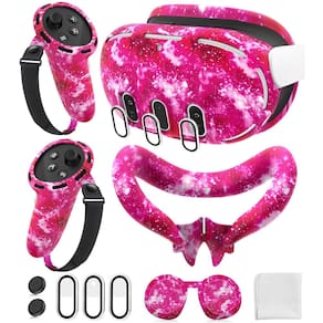 Conjunto de capa protetora de silicone para Meta/Oculus Quest 3