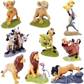 Estatuetas ZCXCYFFF The Lion King The Lion Guard 7-10 cm Pacote com 9