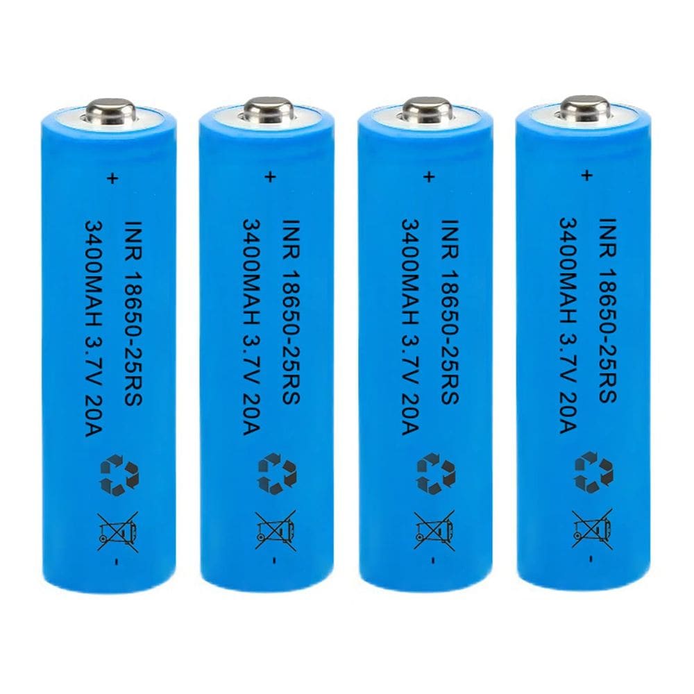 Bateria 18650 recarregável AFSONGOO 3.7V, pacote com 4 lanternas
