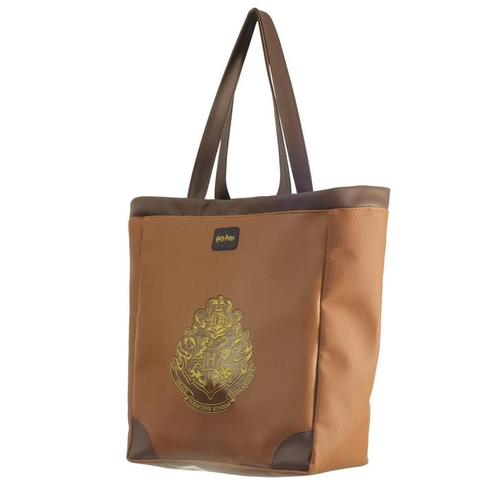 Shopping Bag Hogwarts Presente Criativo Geek cor:Marrom