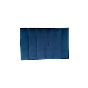 Cabeceira Modulada Cama Solteiro 6 Módulos Azul 15X60Cm