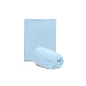 Jogo de Lençol para Cama Montessoriana 2 pçs Azul - Hug