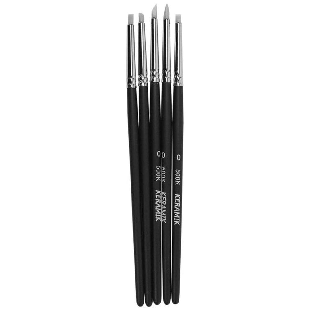 Pincel de Silicone 00 Keramik Com 05 Peças