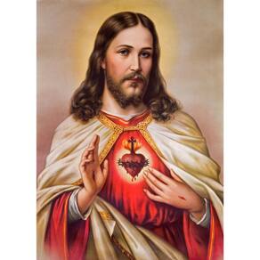 Adesivo Decorativo De Parede Religioso Sagrado Coração De Jesus