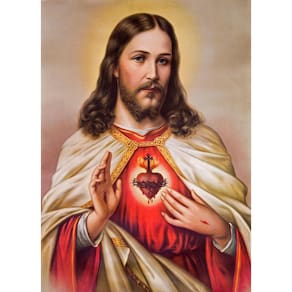 Adesivo Decorativo De Parede Religioso Sagrado Coração De Jesus