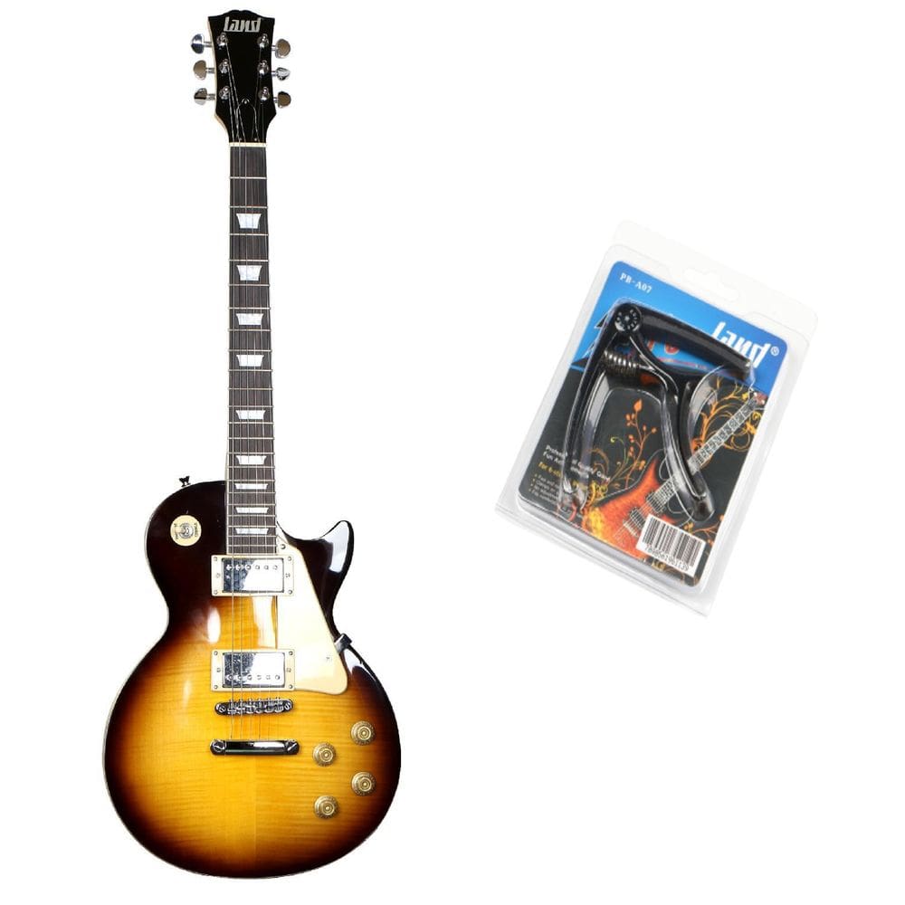 Kit Guitarra Les Paul Land Cherry Dark + Capo Traste Pb-A07