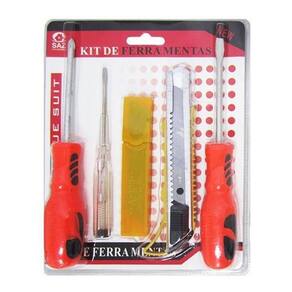 Kit Ferramenta Com Chave De Teste + Estilete E Acessórios