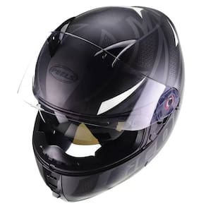 Capacete Peels Icon Fast Preto Fosco/Branco