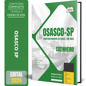 Apostila Prefeitura De Osasco Sp 2024 - Cozinheiro