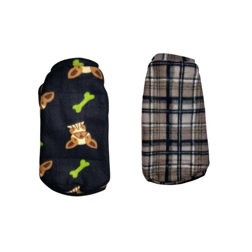 Kit 2 Roupas Para Cães - Suéter De Inverno E