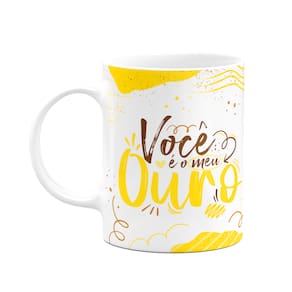 Caneca Páscoa Doce - Você é o meu ouro - M2 - 325ml