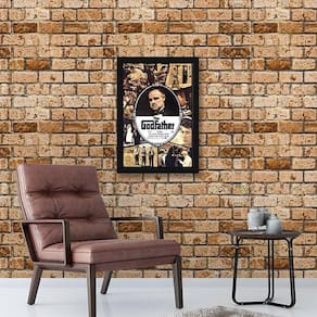 Quadro Decorativo Filme O Poderoso Chefão Godfather 34X23Cm Moldura Branca