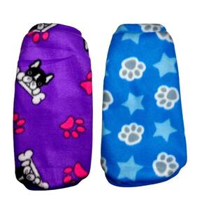 Kit 2 Roupas Cachorros - Suéter Inverno Egg Azul e Roxo