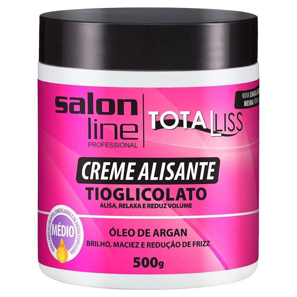 Salon Line Creme Alisante Argan Medio - 500G