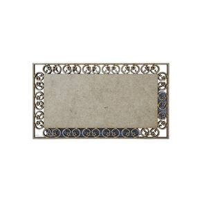 Placa Mdf Cru Artesanato Design Quadrado Florido 40Cm