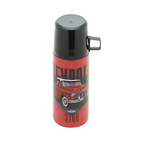 Garrafa Térmica 350 Ml Com Caneca Chevrolet 3100 Brasil Gm