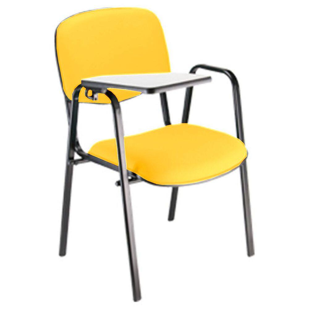 Cadeira Escolar Universitária para Auditórios Linha Hotel Amarelo