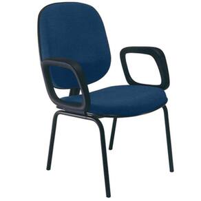 Cadeira para Igrejas Evangélicas com Braços Diretor para Escritório Linha Uno Azul