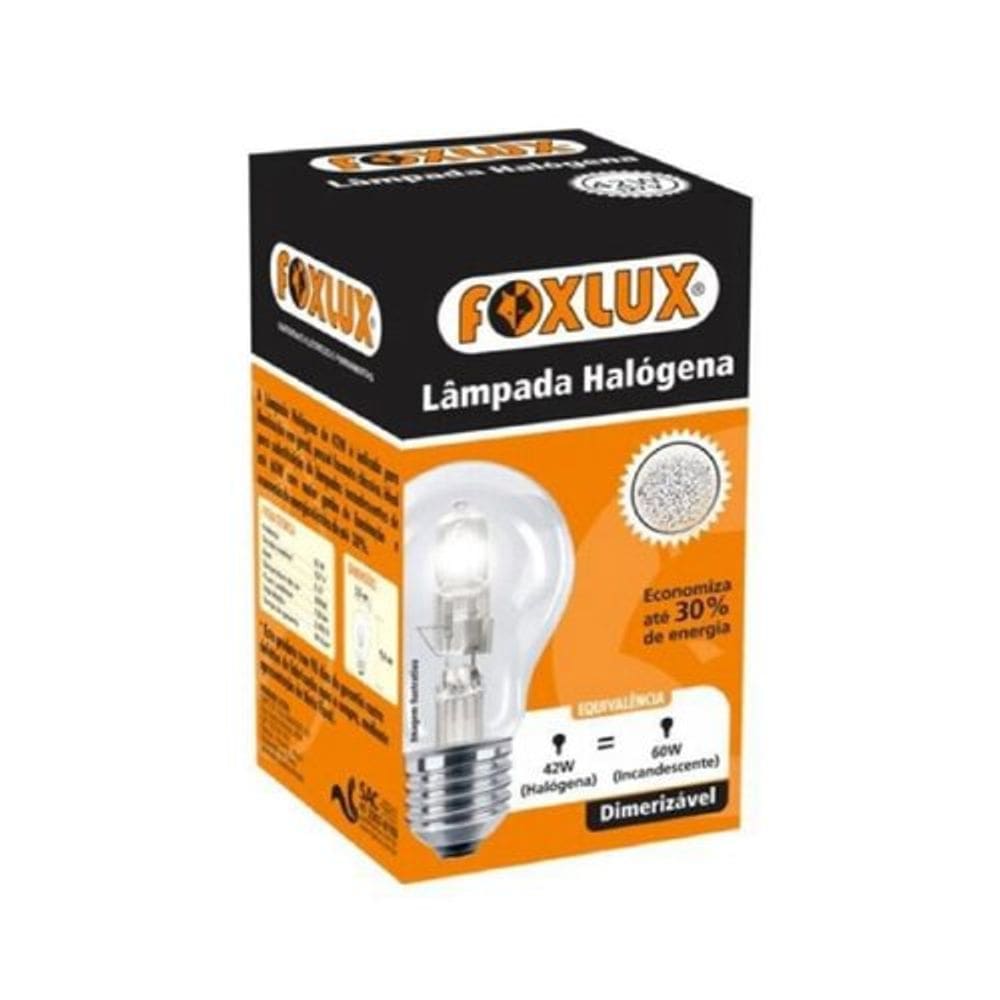 Lampada Halogena Classica 42W 220V Foxlux