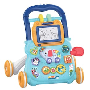 Andador Empurrador Para Bebê Infantil Multi Atividades Azul