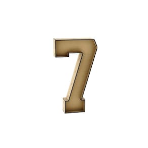 Número 7 Letra Caixa Grande Mdf 30Cm De Altura Decoração
