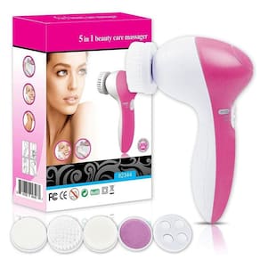 Escova Facial Elétrica Esfoliante 5 Acessórios