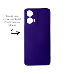 Capa Aveludada Compatível Motorola Moto G04 Recorte Digital