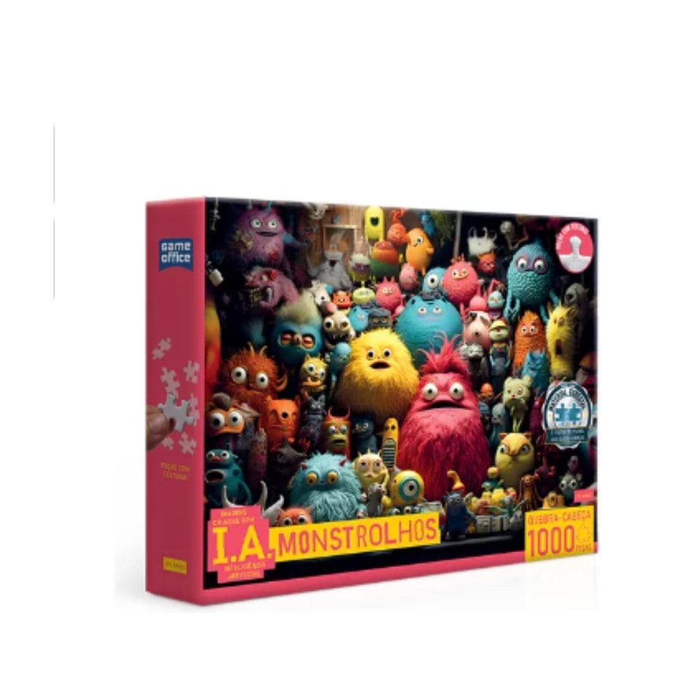 Quebra Cabeça Ia Monstrolhos 1000 Peças Toyster