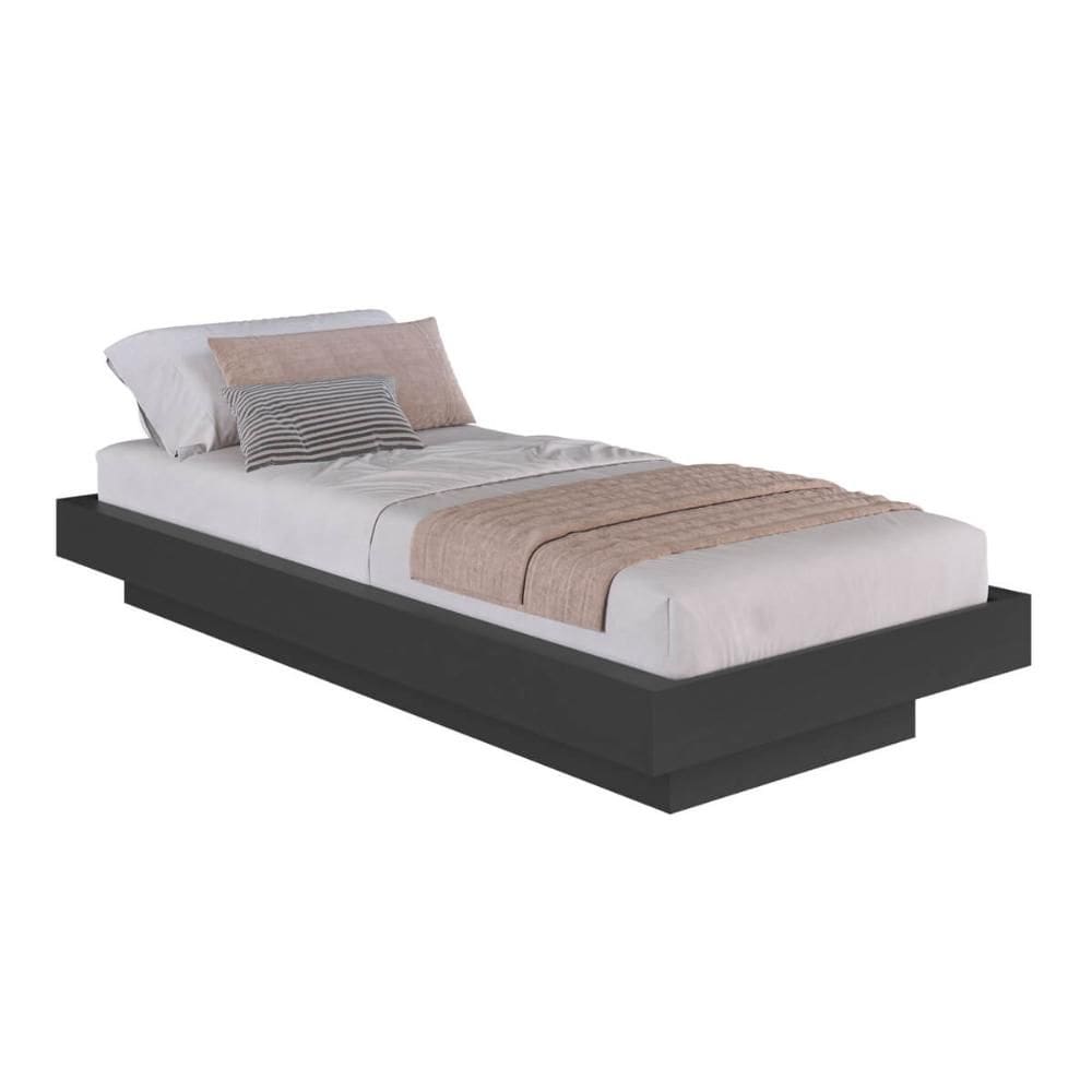 Cama Suspensa Solteiro CZ1090 78/88x188cm Grafite - Art In Móveis