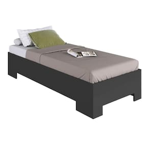 Cama Solteiro Box com Estrado CX1080 190x80cm Grafite - Art In Móveis